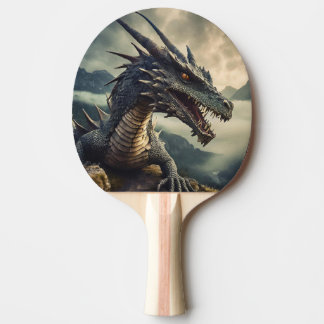 Mythical Monster Ping Pong Paddle on a Hill