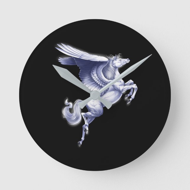 Mythical Pegasus Round Clock (Front)