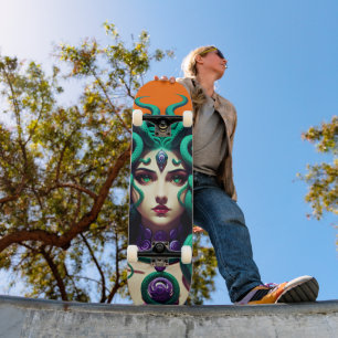 Mythical Snake Woman Skateboard