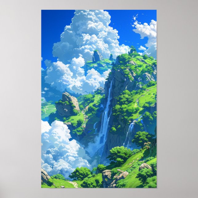 Mythical World Huge Island Fantasy Poster (Front)