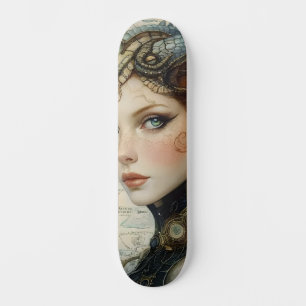 Mythological Dragon Nymph Girly Skate Deck