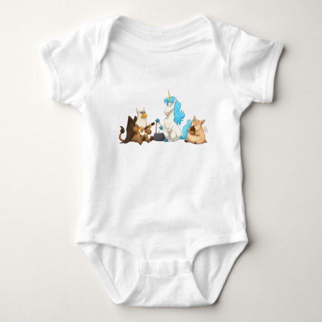 Mythological Jug Band Baby Bodysuit (Front)