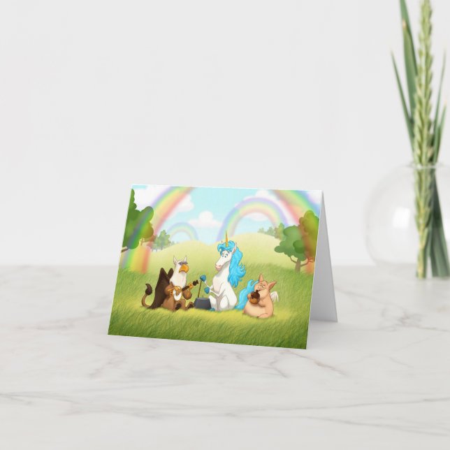 Mythological Jug Band Note Card (Front)