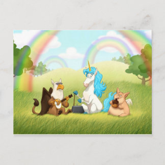 Mythological Jug Band Postcard