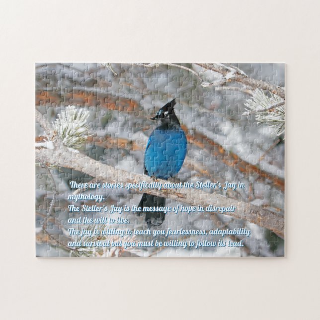 Mythological Steller’s Jay Jigsaw Puzzle (Horizontal)