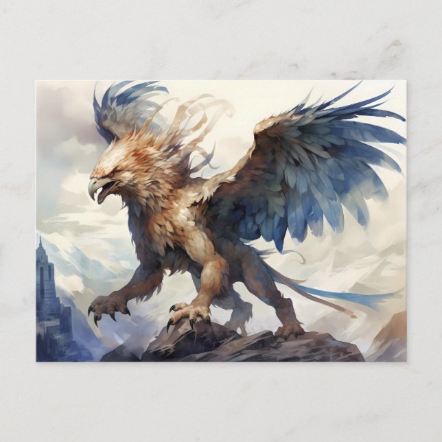 Mythology Griffin Gryphon Postcard (Front)
