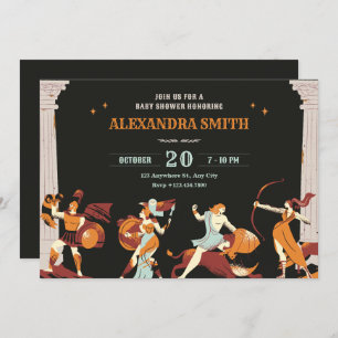 Mythology Heroes baby shower Invitation