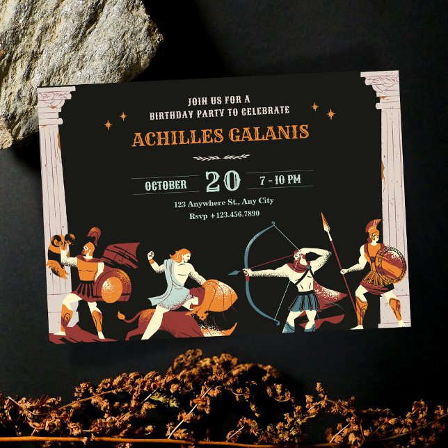 Mythology Heroes birthday Invitation (Creator Uploaded)