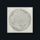 Mythos - Circle Canvas Print<br><div class="desc">Mythos I by Chariklia Zarris. Circle design composed of multiple dots against a neutral background.</div>