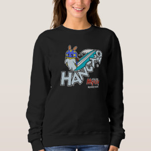 Myusy Surfing Hang Two Sea Slug Mascot Sweatshirt