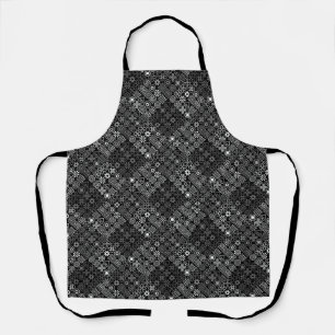 MZT01.Doodle Tiles with grey tones.b Apron
