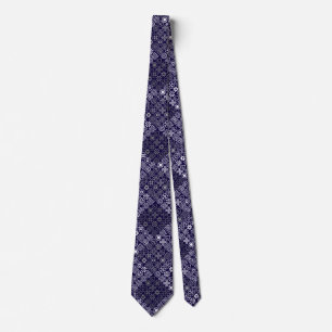 MZT01.Doodle Tiles with grey tones.b DBlue BG Tie