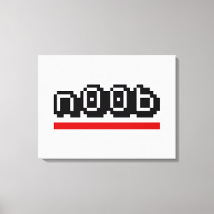 n00b canvas print