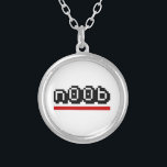 n00b silver plated necklace<br><div class="desc">newbie

Globe Trotters specialises in idiosyncratic imagery from around the globe. Here you will find unique Greeting Cards,  Postcards,  Posters,  Mousepads and more.</div>