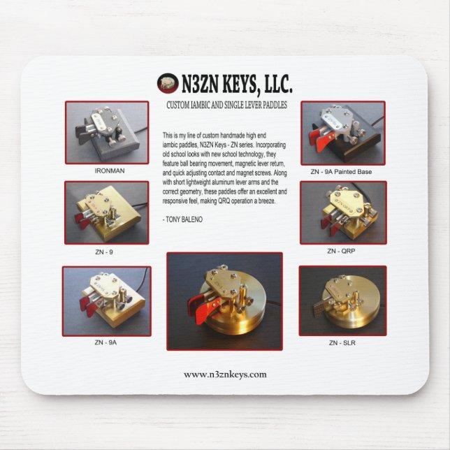 N3ZN KEYS, LLC POSTER MOUSEPAD (Front)