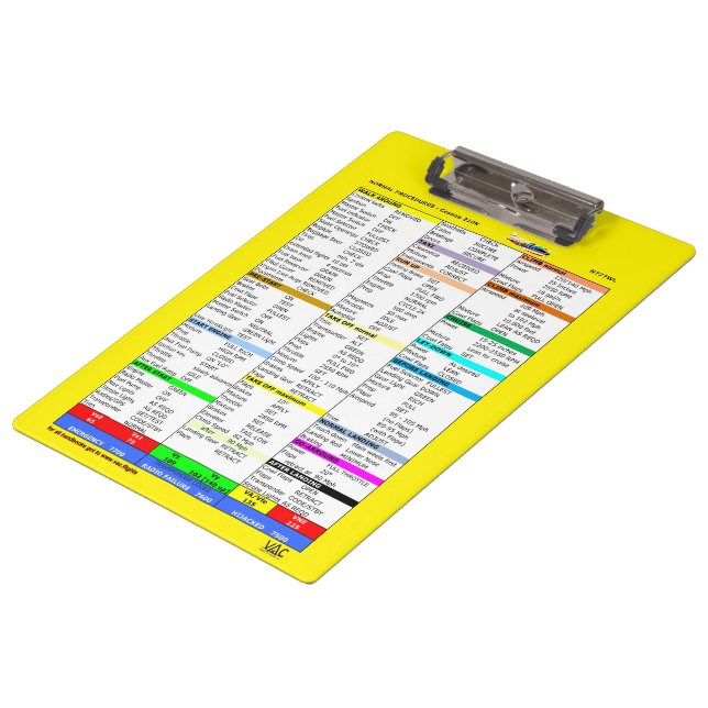 N777WL Checklist Clipboard (Angled)