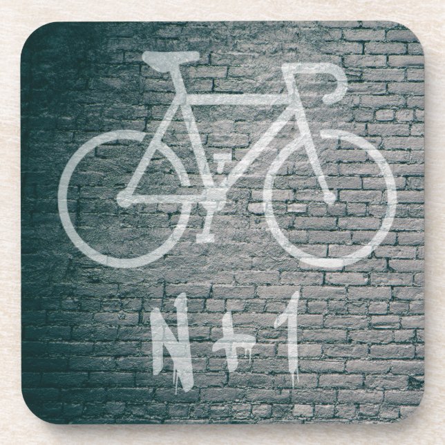 N+1 Bike Graffiti Coaster (Front)