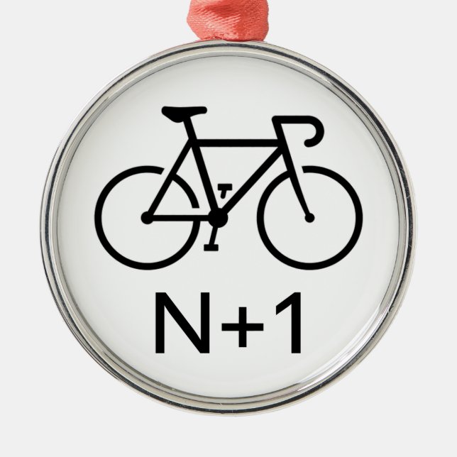 N+1 Bike Metal Tree Decoration (Front)