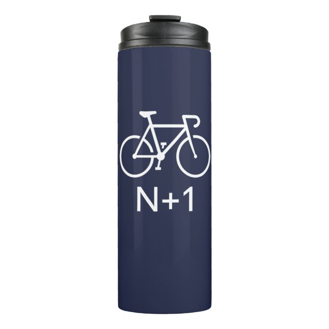 N+1 Bike Thermal Tumbler (Front)
