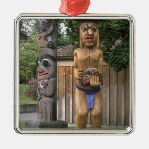 N.A., Canada, British Columbia, Vancouver 2 Metal Tree Decoration