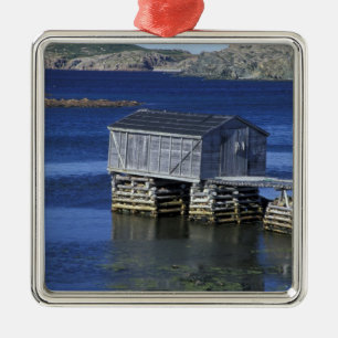 N.A., Canada, Newfoundland, Durrell. Fishing Metal Tree Decoration