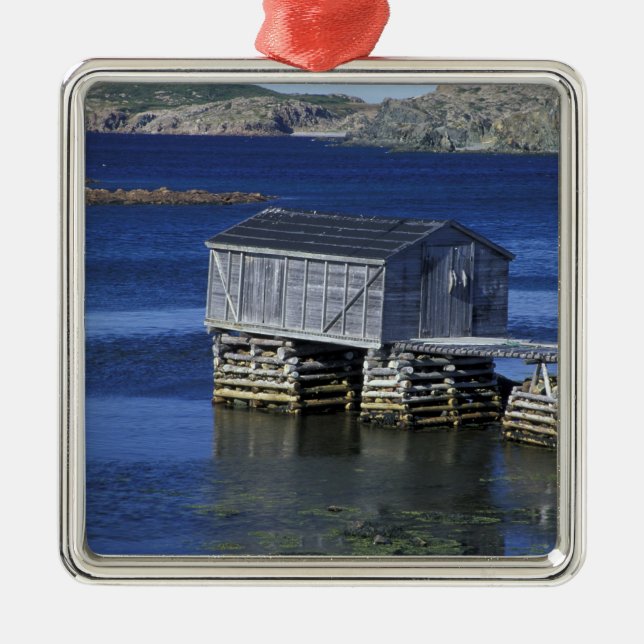 N.A., Canada, Newfoundland, Durrell. Fishing Metal Tree Decoration (Front)