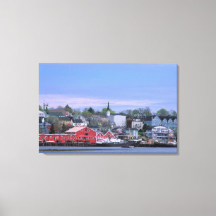 N.A. Canada, Nova Scotia. A view of Lunenburg, a Canvas Print