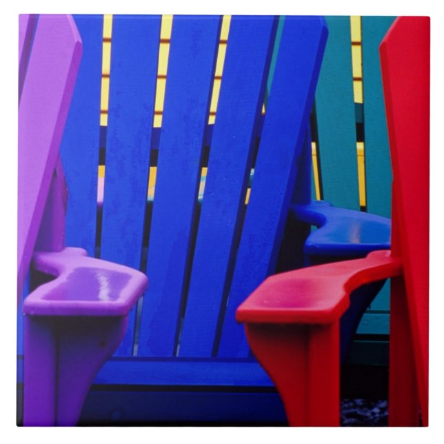 N.A. Canada, Nova Scotia, Bridgewater. Colourful 2 Tile (Front)