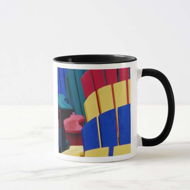 N.A. Canada, Nova Scotia, Bridgewater. Colourful 3 Mug (Right)