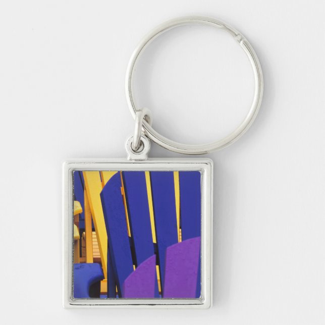 N.A. Canada, Nova Scotia, Bridgewater. Colourful 4 Key Ring (Front)