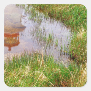 N.A. Canada, Nova Scotia, Peggy's Cove. Square Sticker