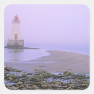 N.A. Canada, Nova Scotia, Shelburne County. 3 Square Sticker