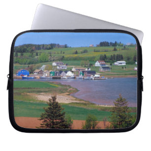 N.A. Canada, Prince Edward Island. Boats are Laptop Sleeve