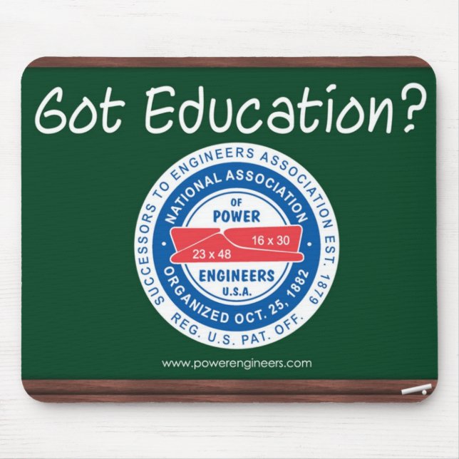 N.A.P.E. Education Logo Mousepad (Front)