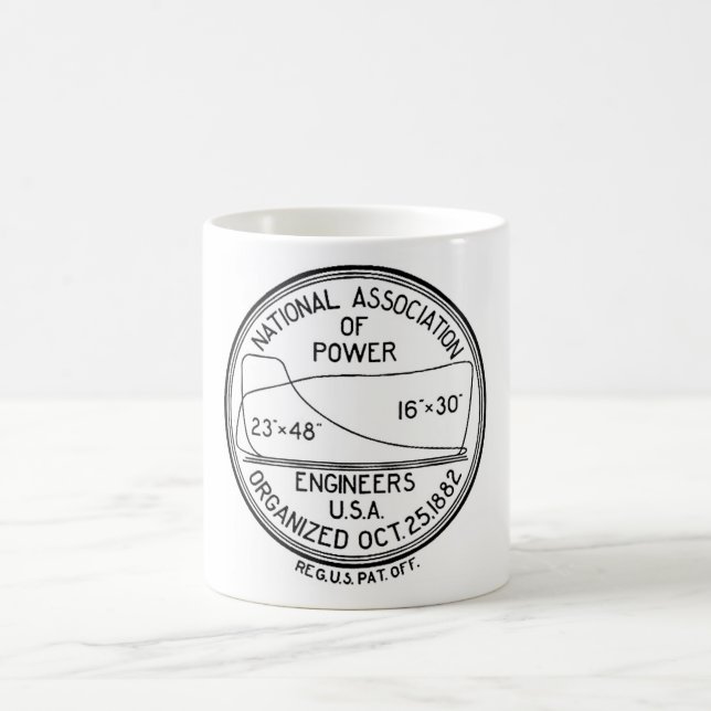N.A.P.E. Retro Logo White Mug (Center)
