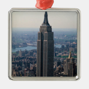 N.A., USA, New York, New York City. The Empire Metal Tree Decoration