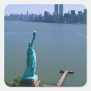 N.A., USA, New York, New York City. The Statue Square Sticker
