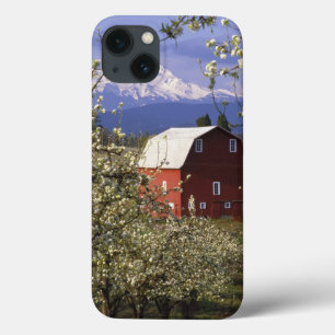 N.A., USA, Oregon, Hood River County. Red iPhone 13 Case