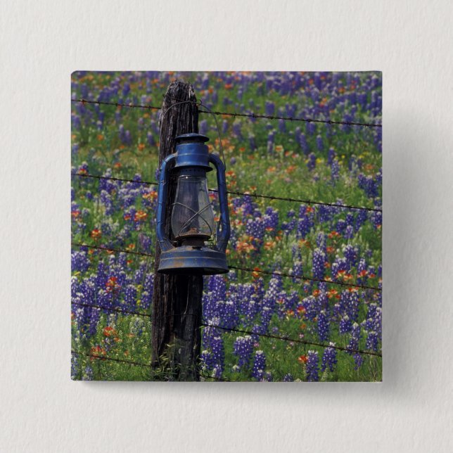 N.A., USA, Texas, Llano, Blue Lantern and 15 Cm Square Badge (Front)