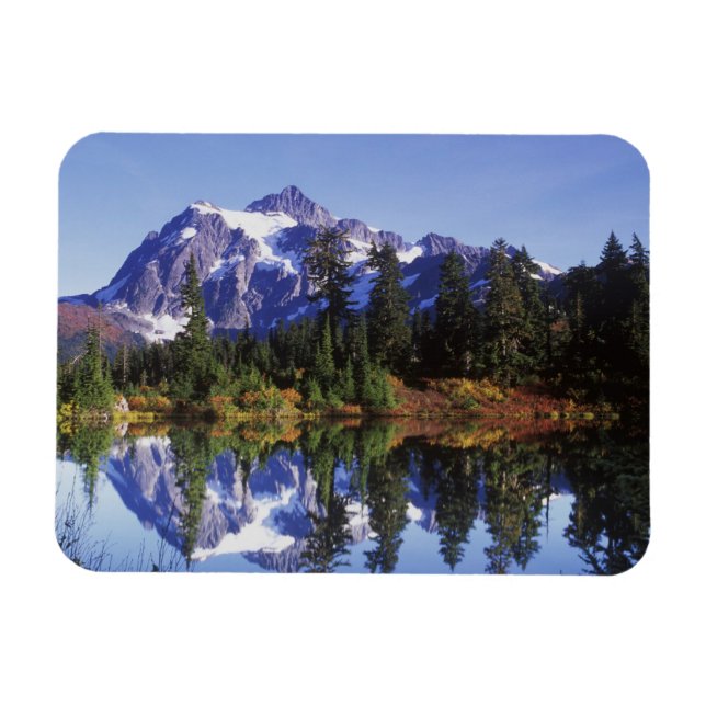 N.A., USA, Washington, Mt. Baker & Snoqualmie Magnet (Horizontal)