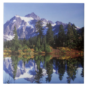 N.A., USA, Washington, Mt. Baker & Snoqualmie Tile