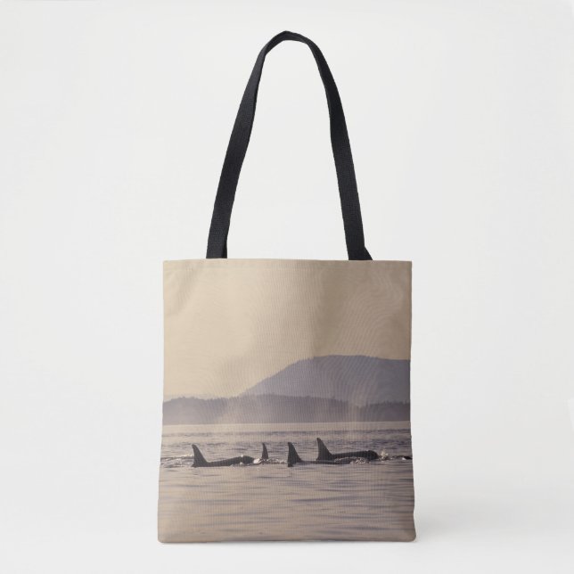N.A., USA, Washington, San Juan Islands Orca Tote Bag (Front)