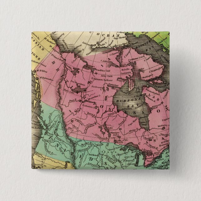 N America 15 Cm Square Badge (Front)