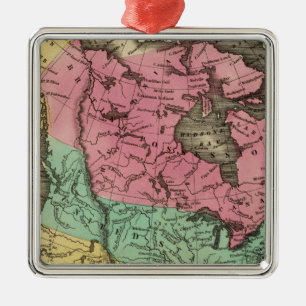 N America Metal Tree Decoration