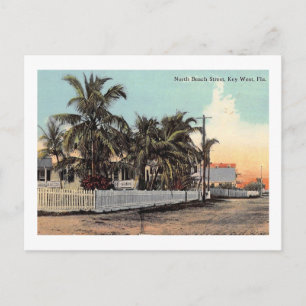 N. Beach St., Key West, Florida Vintage Postcard