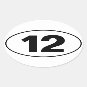 N.C. 12 OVAL STICKER
