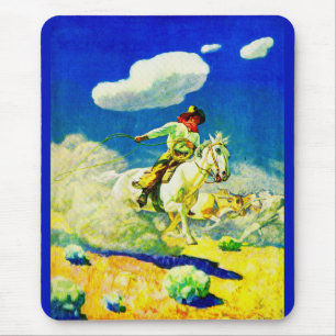 N. C. Wyeth cowboy Mouse Pad