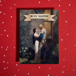 N.C. Wyeth Romantic Mediaeval Art Valentine's Day Card