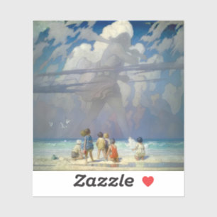 N.C. Wyeth The Giant 1923 Vintage Illustration