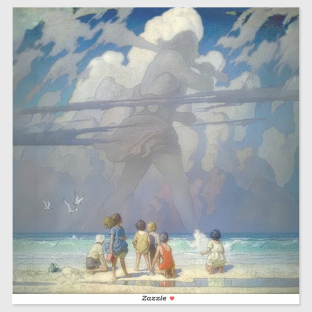 N.C. Wyeth The Giant 1923 Vintage Illustration (Sheet)